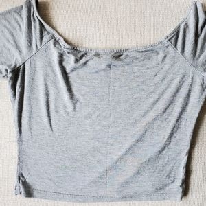 Off shoulder crop top